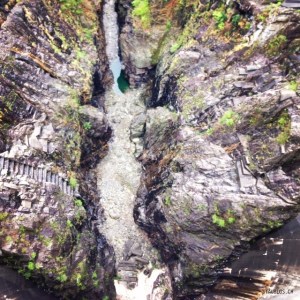 Blick von Staudamm Verzasca Tessin James Bond
